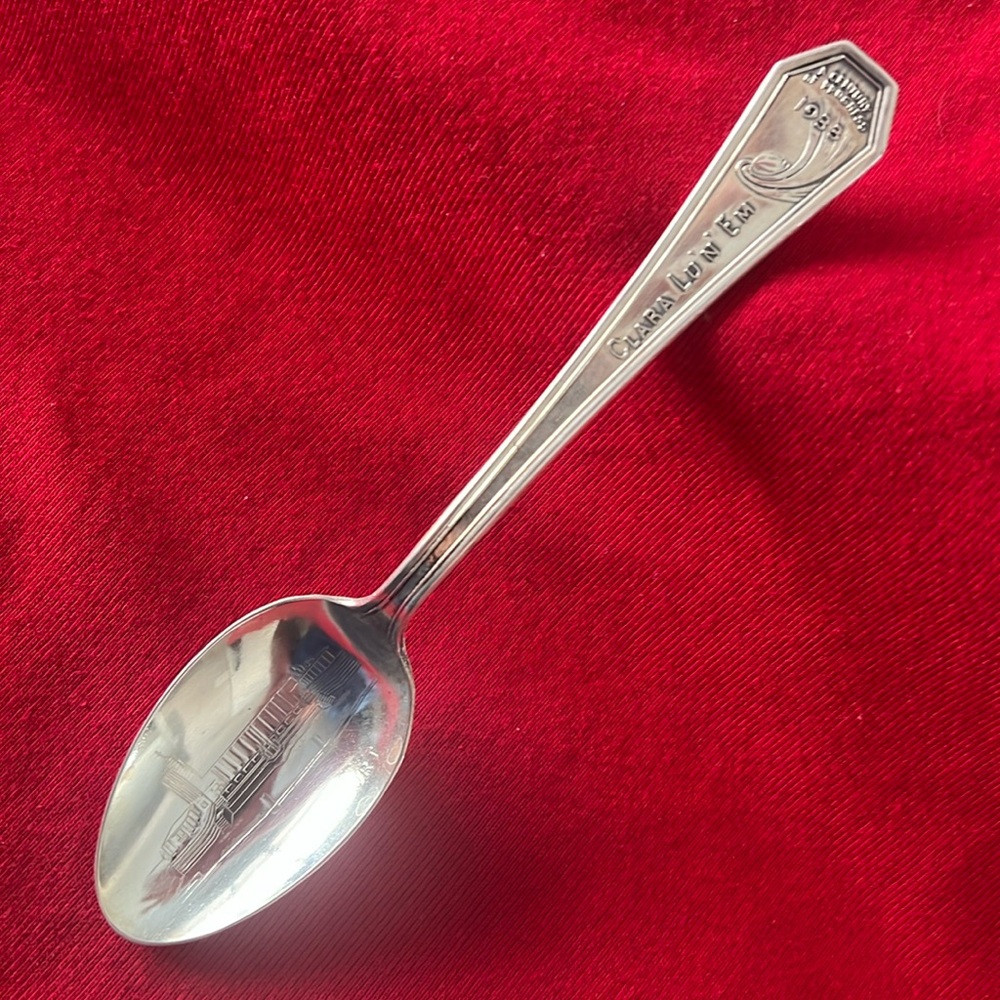 Vintage 1933 Clara Lu ‘n’ Em Science Court Silverplate Spoon